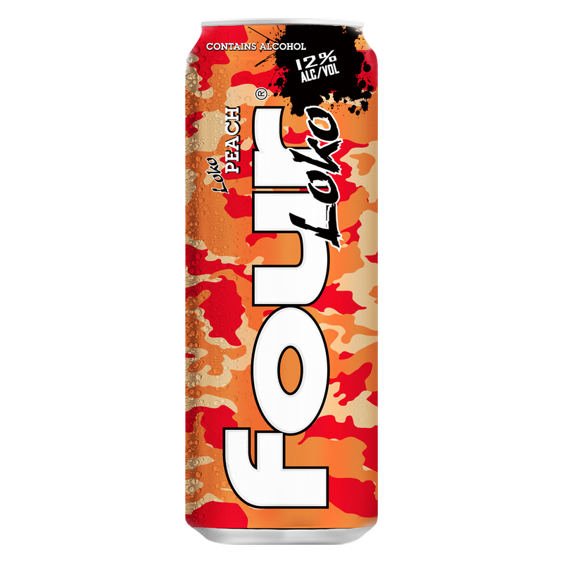 Four Loko Peach Single 23.5oz Can 12.0% ABV