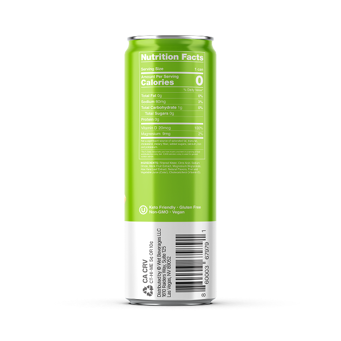 Wet Hydration Peach Pineapple Water 12oz Can