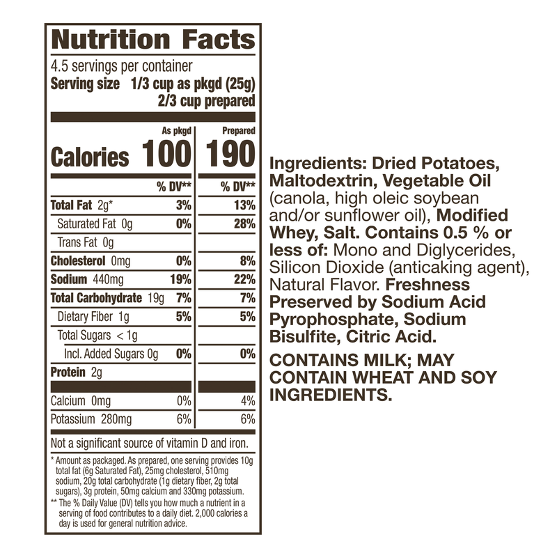 Betty Crocker Creamy Butter Mashed Potatoes 4oz