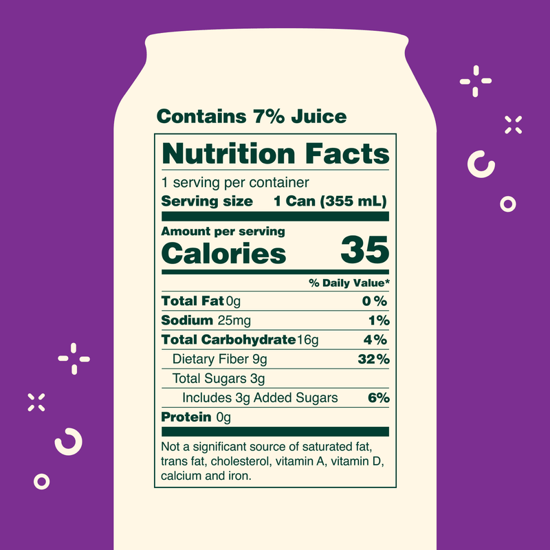 Olipop Grape Soda 12oz Can