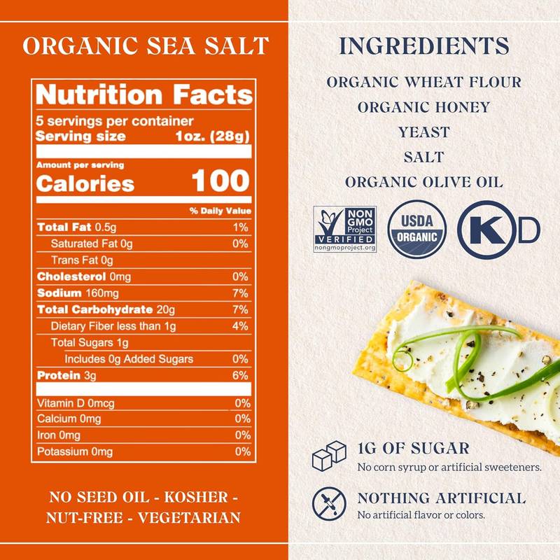 Firehook Cracker Baked Sea Salt, 5.5 oz