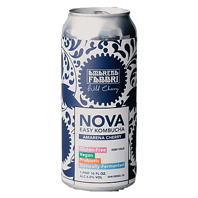 NOVA Easy Kombucha Rotating Series - Amarena Cherry (16 OZ CAN)