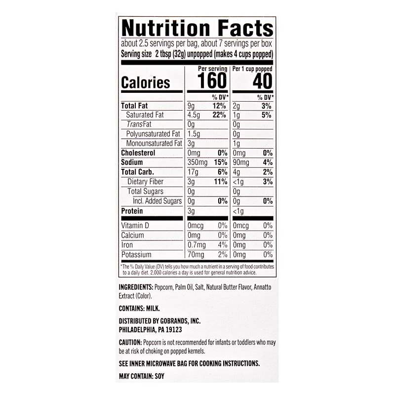 2ct Basically 3ct Microwave Extra Butter Popcorn