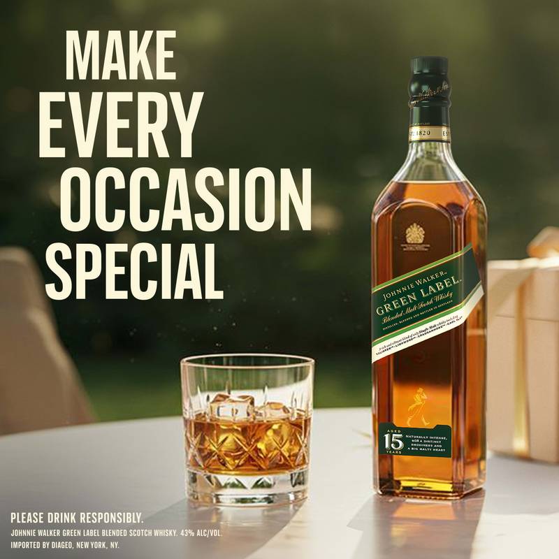 Johnnie Walker Green Label Scotch 750ml