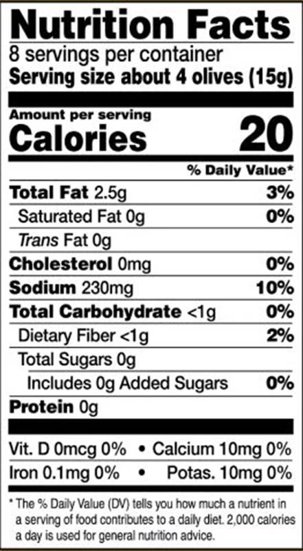 Freestyle Snacks Green Olives Lemon Garlic 4oz pouch