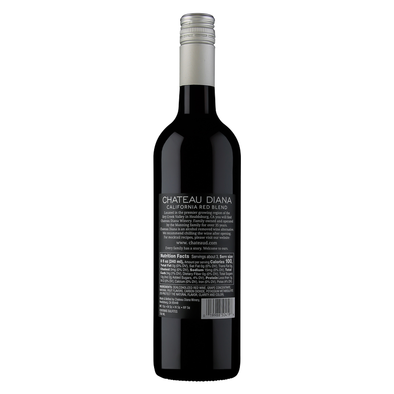 Chateau Diana Zero Alcohol Red Wine 750ml