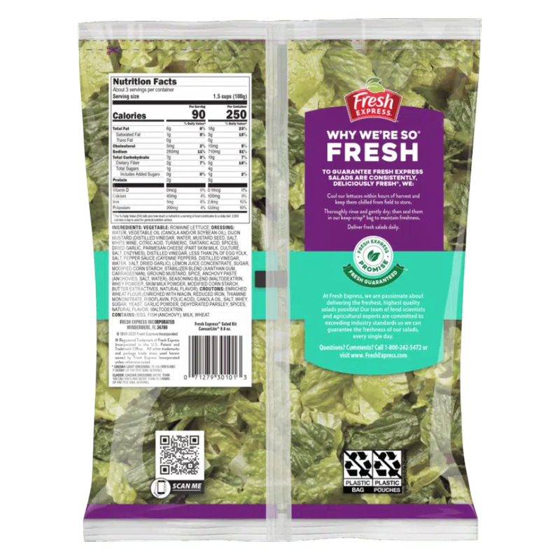 Fresh Express Caesar Lite Salad Kit - 9.8oz
