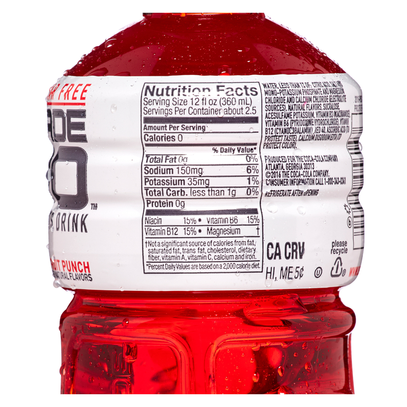Powerade Zero Fruit Punch 32oz