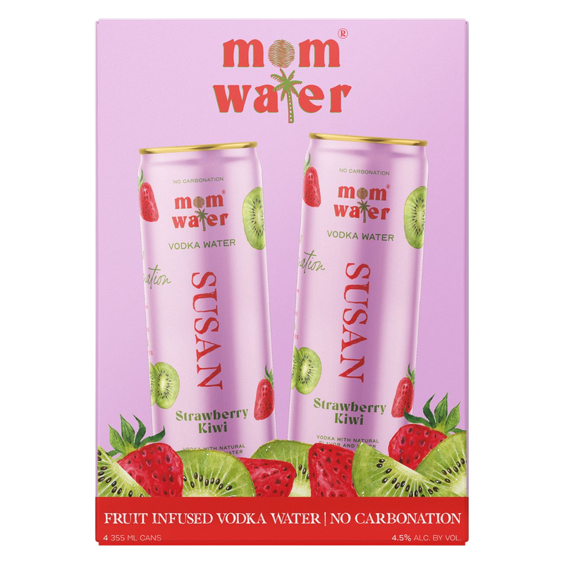 Mom Water Susan Strawberry Kiwi 4pk 12oz Can 4.5% ABV