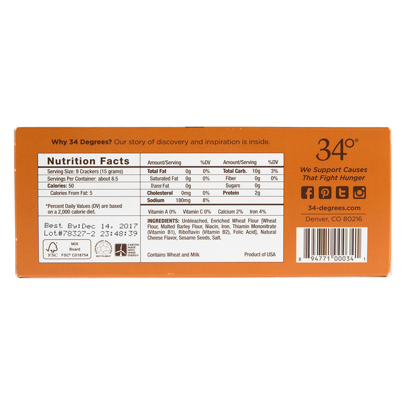 34° Natural Crackers 4.5oz