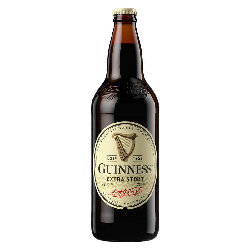 Guinness Extra Stout Single 22oz Btl 5.6% ABV