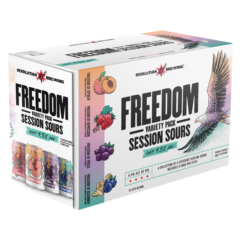 Revolution Freedom Sour Variety 12pk 12oz Can 4.5% ABV