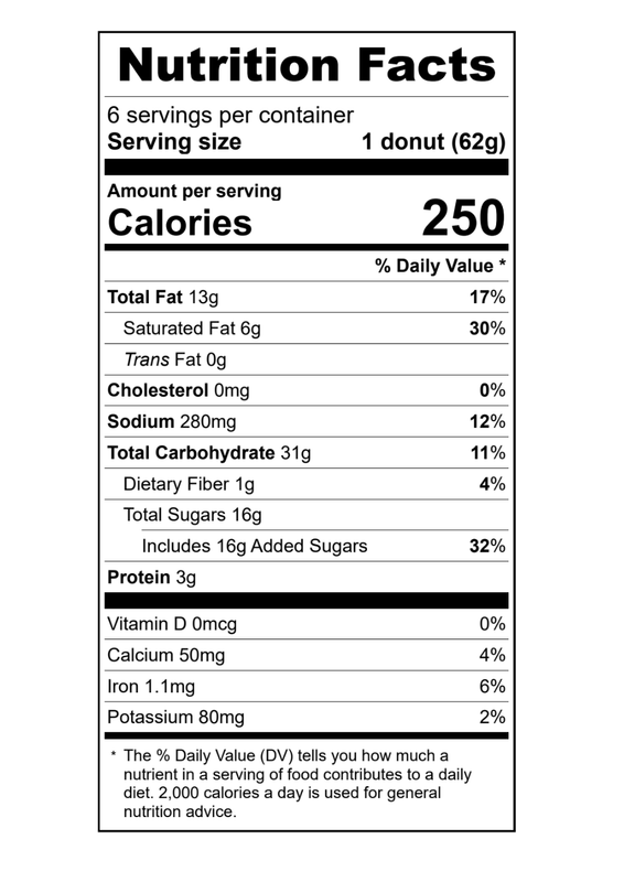 Clyde's Chocolate Iced Cake Donuts - 6ct