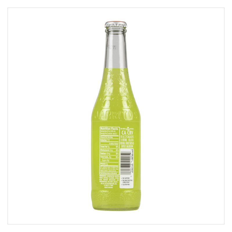 Jarritos Lime Soda 12.5oz Glass Bottle