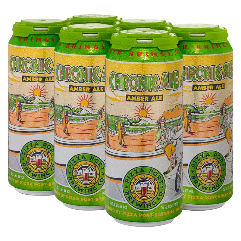 Pizza Port Chronic Ale Amber 6pk 12oz Can 5.0% ABV