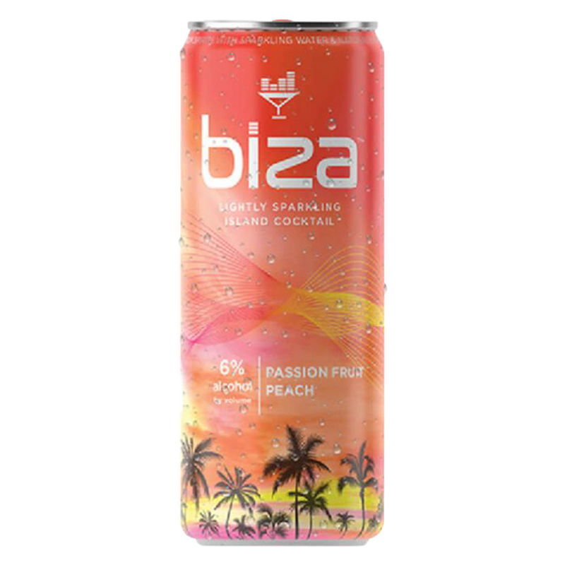 Biza Passion Fruit Peach 4pk 12oz Cans