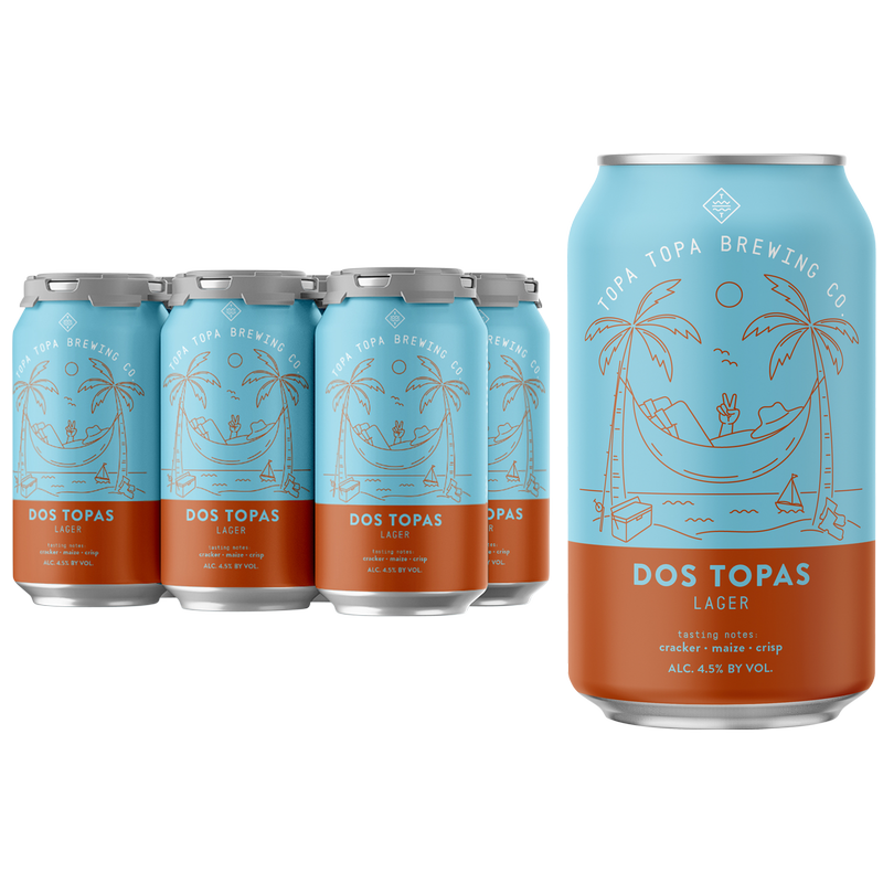 Topa Topa Dos Topas Lager 6pk 12oz Can 4.5% ABV