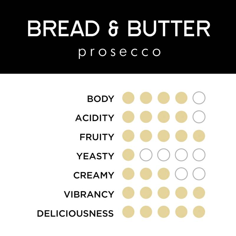 Bread & Butter Prosecco 750 ml 11% ABV