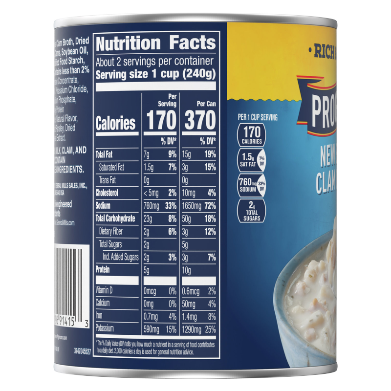 Progresso Traditional New England Clam Chowder Soup 18.5oz