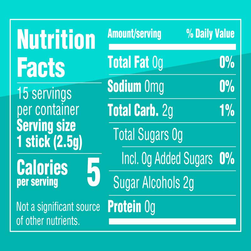 EXTRA Gum Polar Ice Sugar Free Chewing Gum, Single Pack, 15 Sticks