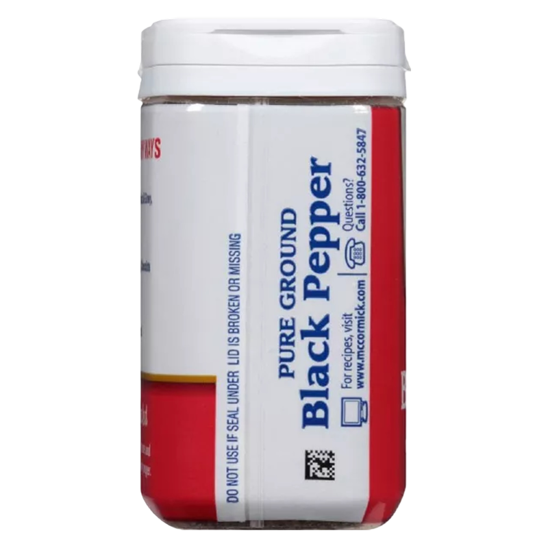 McCormick Pure Ground Black Pepper, 3oz.