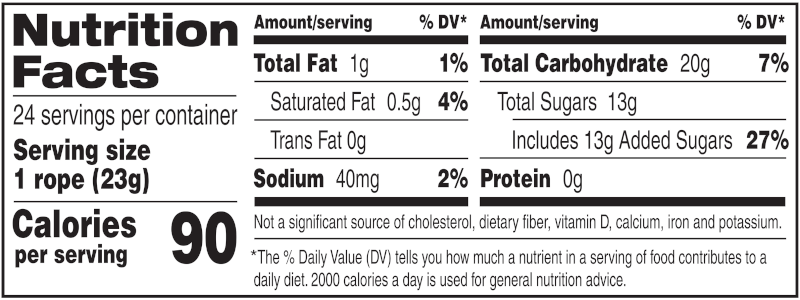 Laffy Taffy Rope Strawberry, 0.81oz