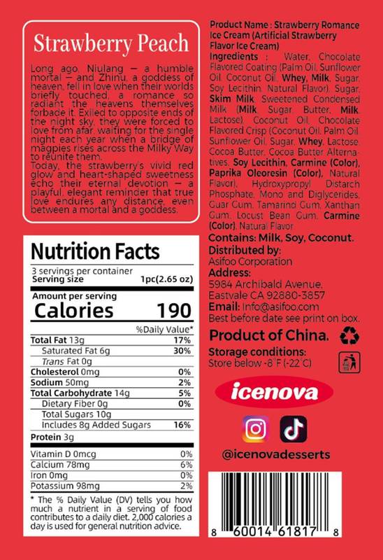 Ice Nova Strawberry Ice Cream 3ct