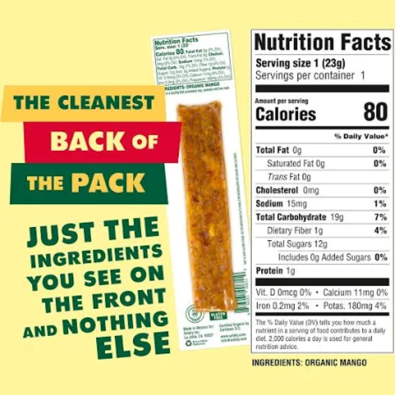 Solely Mango Fruit Jerky, 0.8 oz