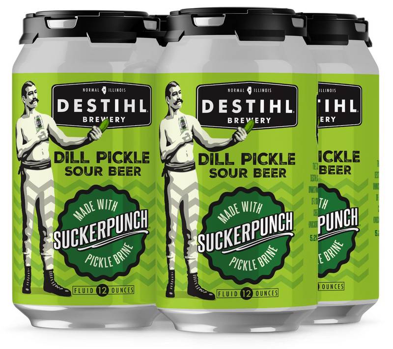 Destihl Brewery Suckerpunch Dill Pickle Sour Beer 4pk 12oz Can