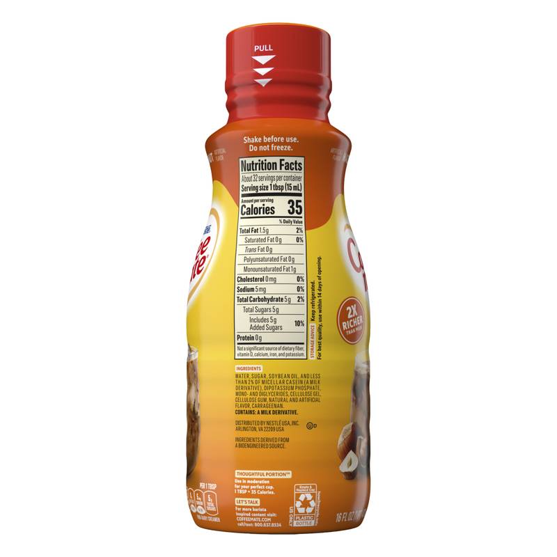 Coffee mate Hazelnut Creamer 16oz