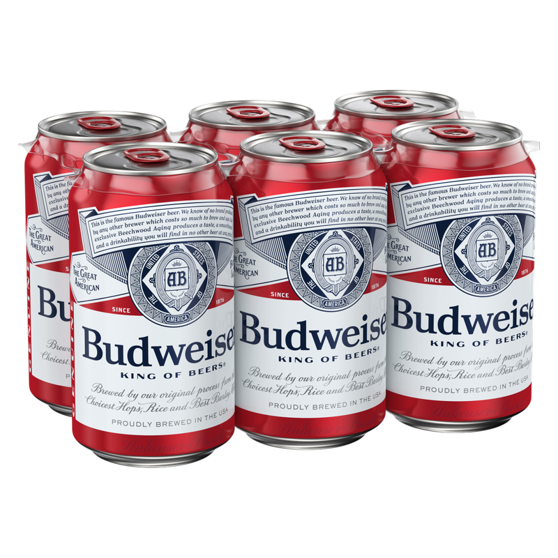 Budweiser 6pk 12oz Can 5% ABV