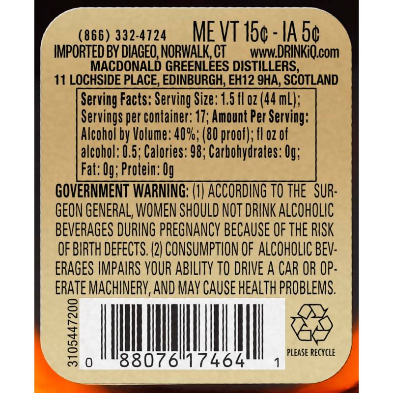 Old Parr Blended Scotch Whiskey 750ml