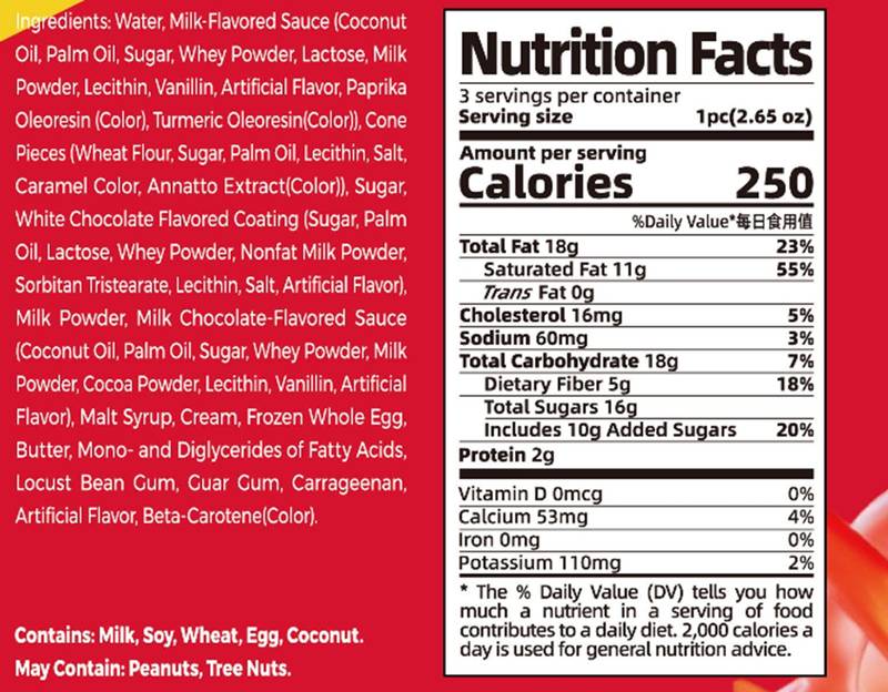Ice Nova Chicken Drumstick Ice Cream 3ct