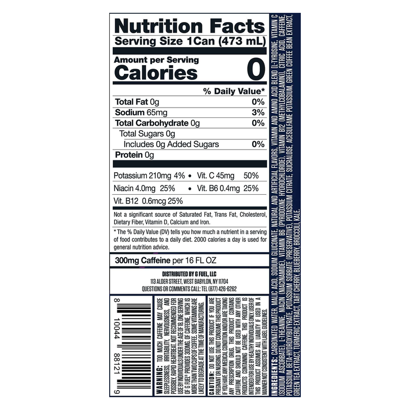 G Fuel Wumpa Fruit 16oz Can