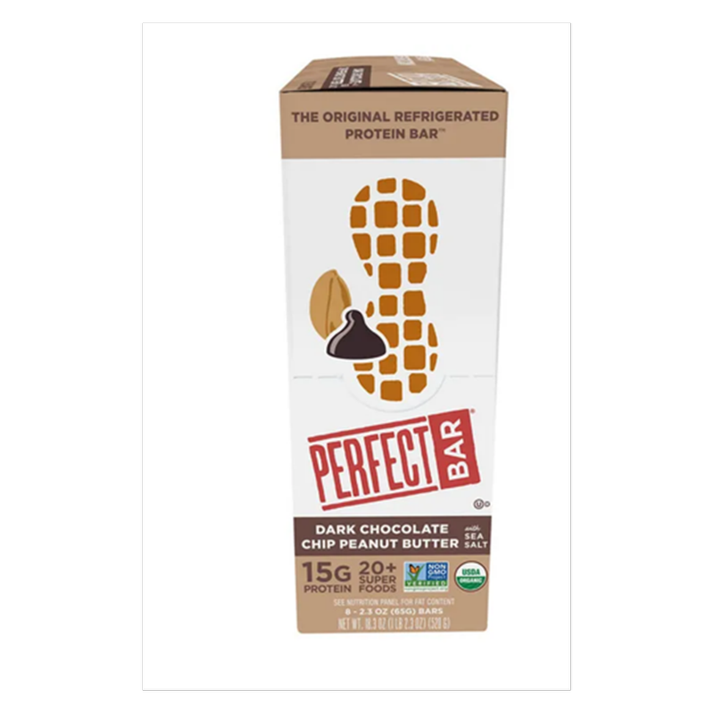 Perfect Bar Dark Chocolate Peanut Butter Organic Protein Bar 8 CT