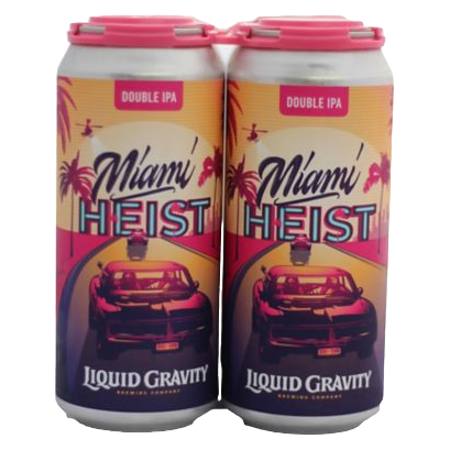 Liquid Gravity Brewing Co. Miami Heist Hazy Double IPA 4pk 16oz
