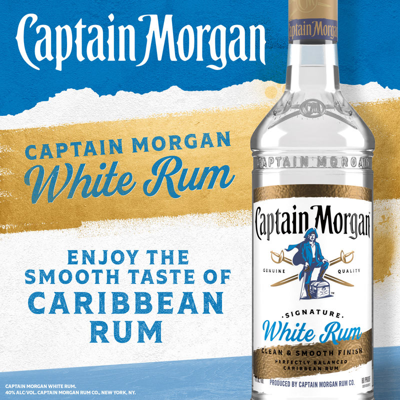 Captain Morgan White Rum 750ml (80 Proof)