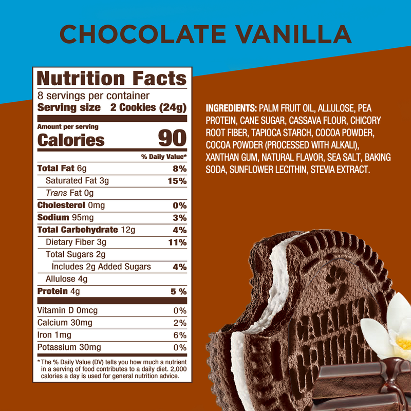 Catalina Crunch Chocolate Vanilla Keto Sandwich Cookie, 6.8oz