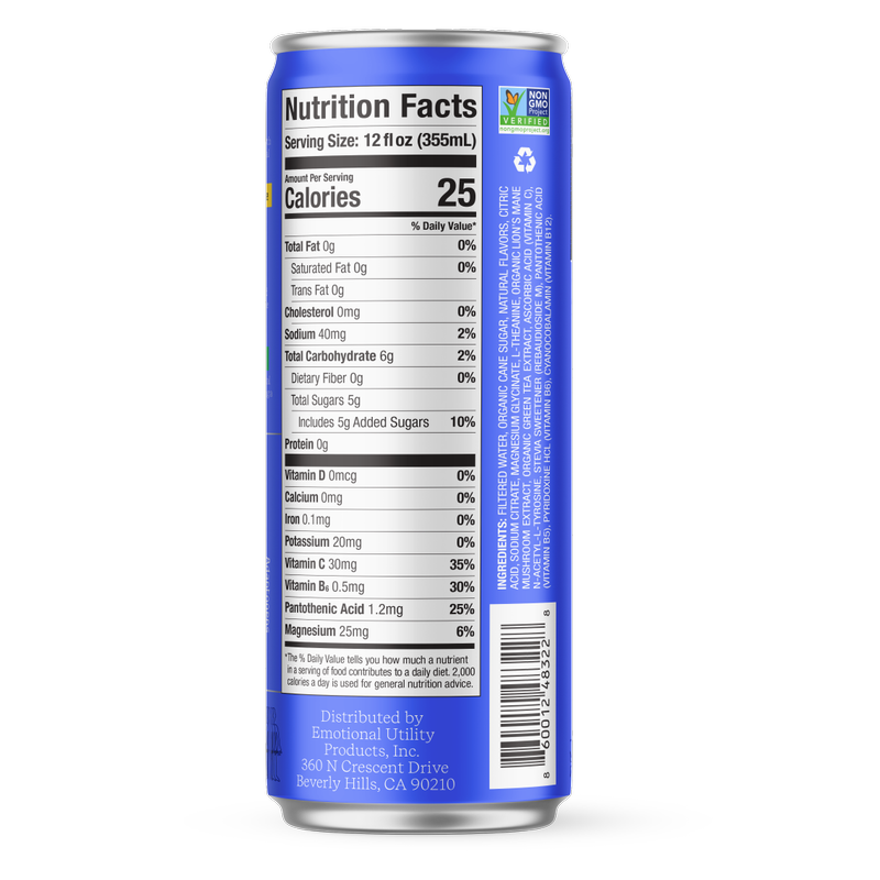 Emotional Utility Orange Creamsicle Mood & Motivation Sparkling Beverage 12oz Can