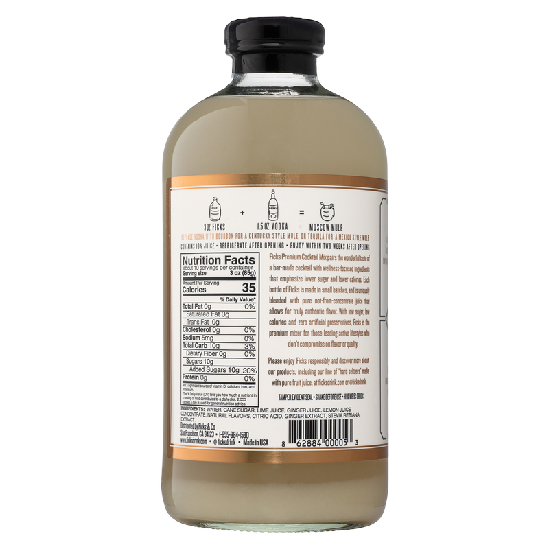 Ficks Premium Cocktail Mix Moscow Mule 32oz