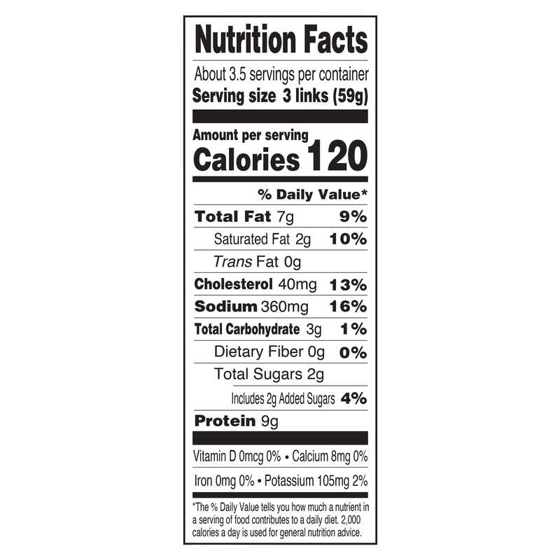 Applegate Natural Chicken & Apple Breakfast Frozen Sausage Links 7oz