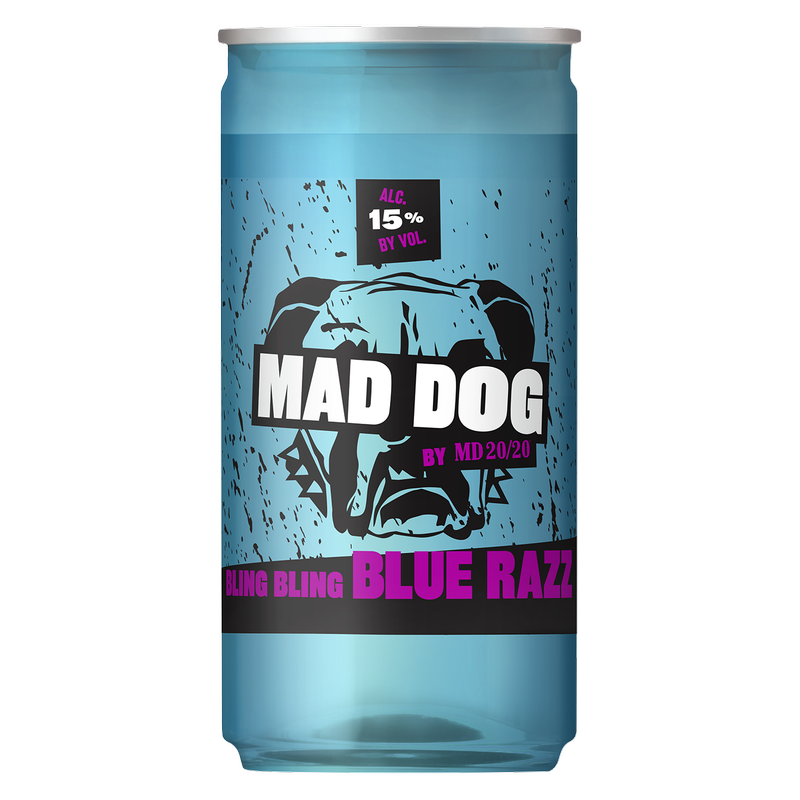 Mad Dog Bling Bling Blue Razz 200ml 15% ABV