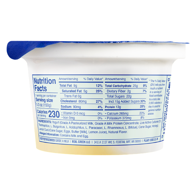Ellenos Lemon Curd Greek Yogurt - 5.3oz