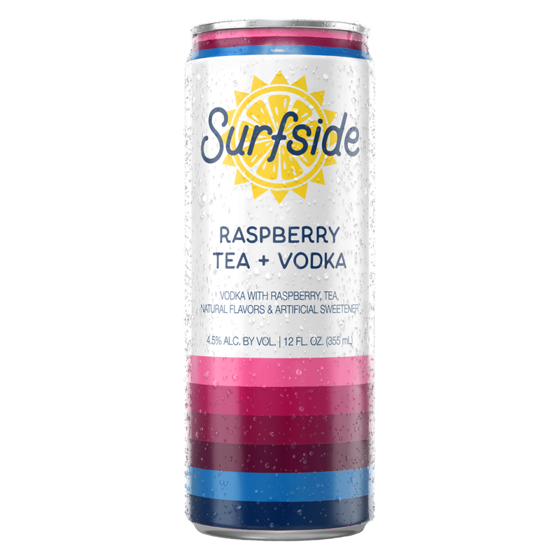 Surfside Raspberry Tea + Vodka 12oz Can 5% ABV