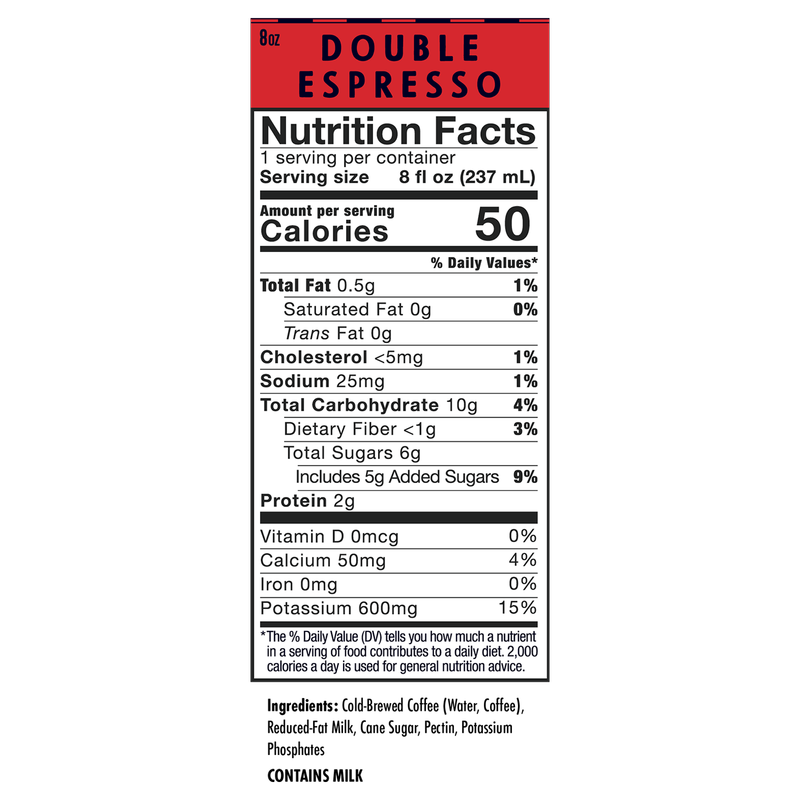 High Brew Coffee Double Espresso Cold Brew 8oz Can