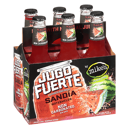 Mike's Jugo Fuerte Sandia Watermelon 6pk 11.2oz Btl