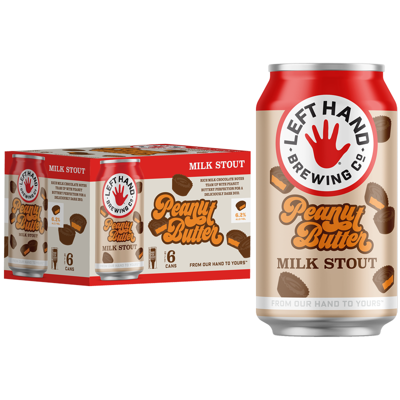 Left Hand Brewing Peanut Butter Milk Stout 6pk 12oz Can 6.2% ABV