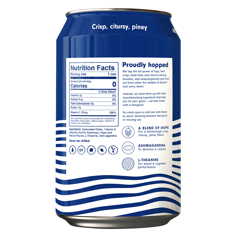 HOP WTR Classic 4pk 12oz Can