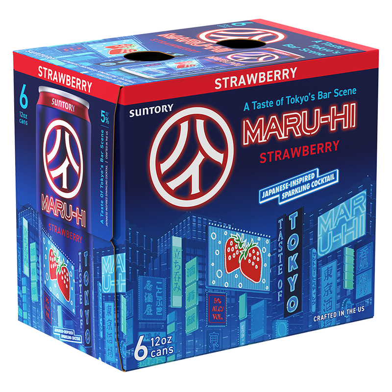 Suntory Maru-Hi Strawberry 6pk 12oz Can