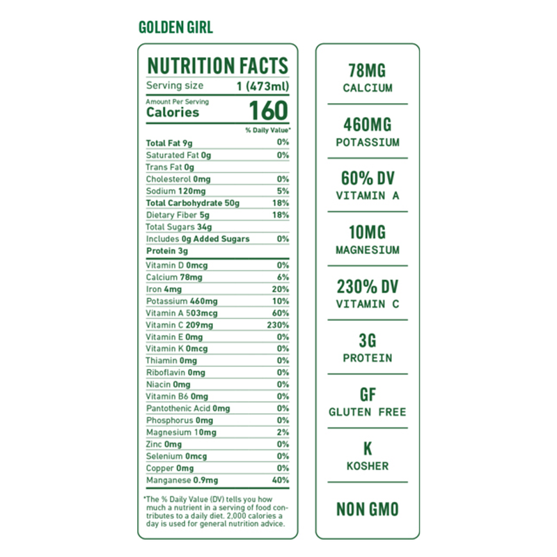 Pure Green Golden Girl 16oz Btl